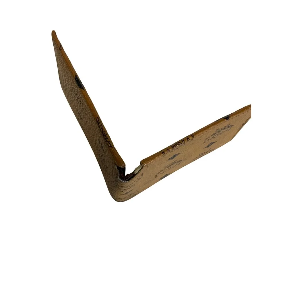 MCM Vintage Bifold Wallet Cognac Visetos Monogram Coated Canvas Brown - Picture 5 of 10